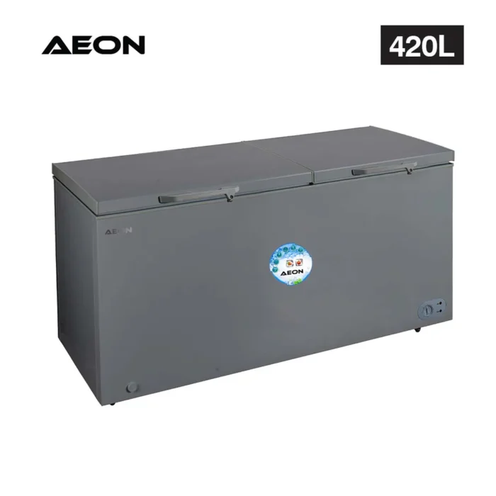 AEON_FREEZER_420L_ACF450GK_DD_CHEST_R600a_GREY