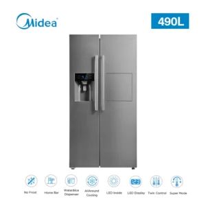 MIDEA REF SBS 490L MDRS678FGF02 WATER DISPENSER STAINLESS