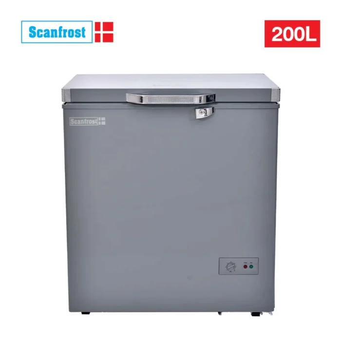 SCANFROSTFREEZER200LSDSILVERSFL200ECO