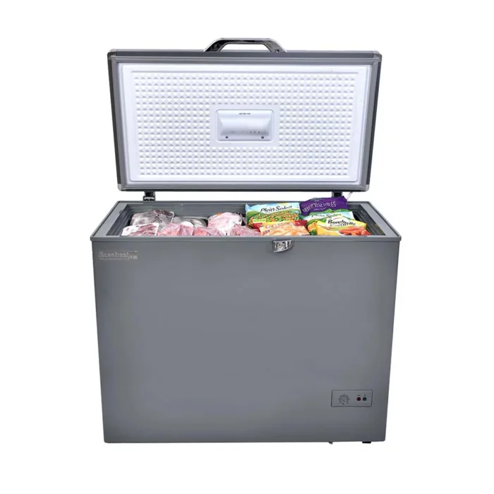SCANFROSTFREEZER200LSDSILVERSFL200ECO1